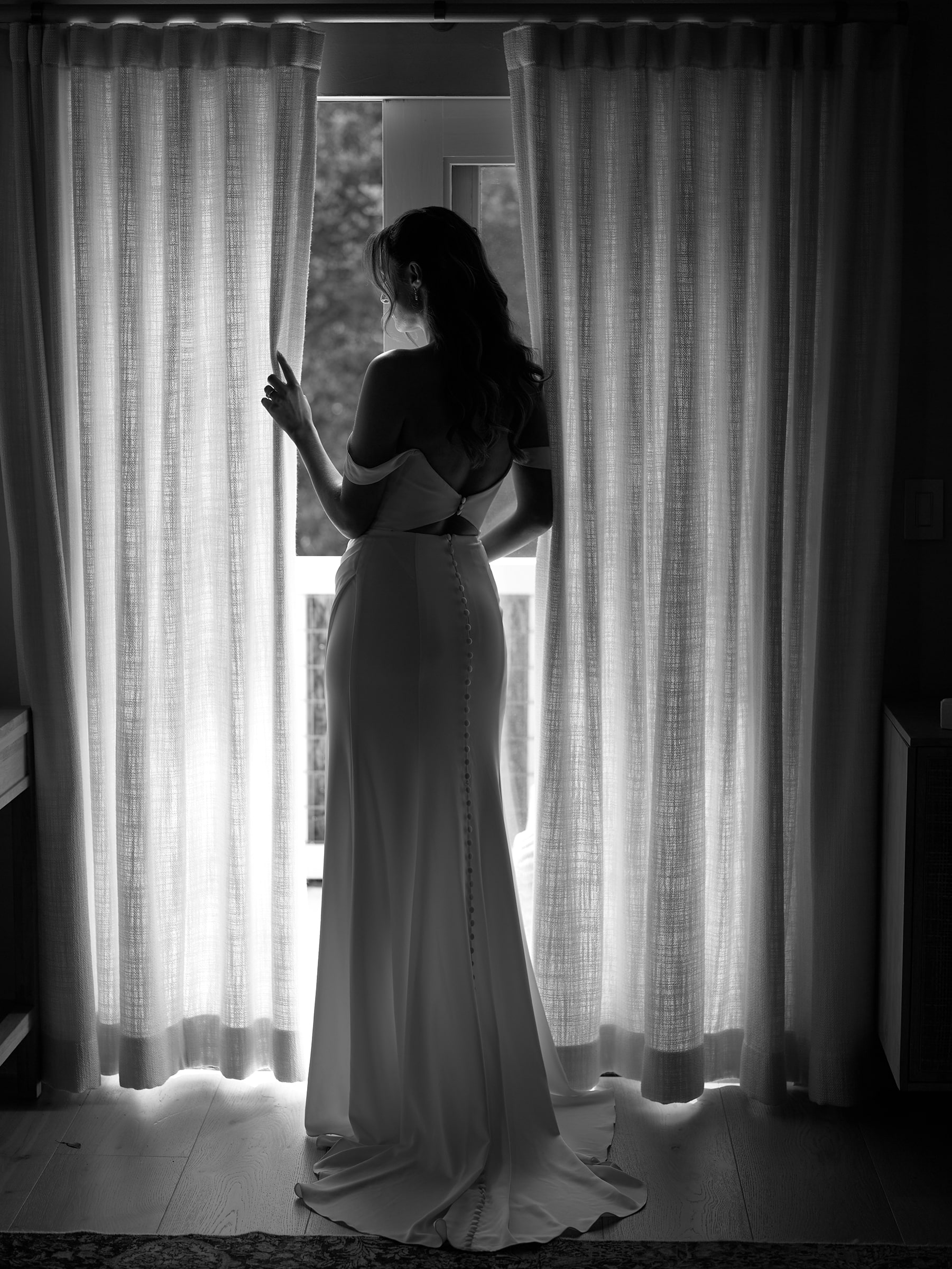 bride-silhouette-window-santa-barbara-private-estate-wedding