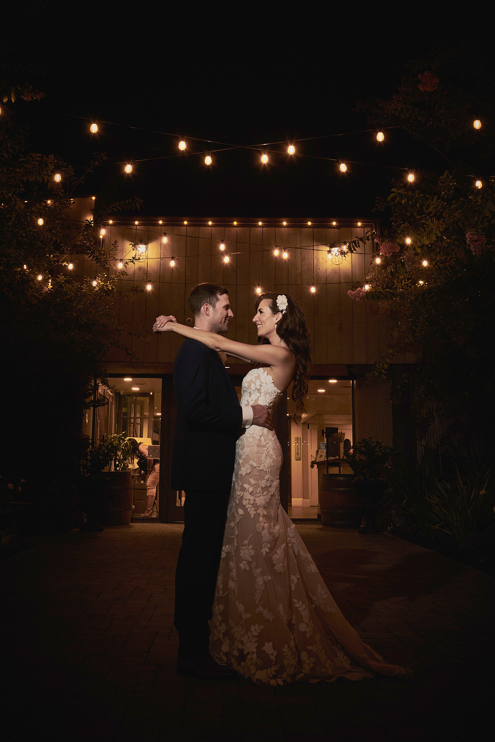 romantic-first-dance-string-lights-aspen-colorado-wedding-reception